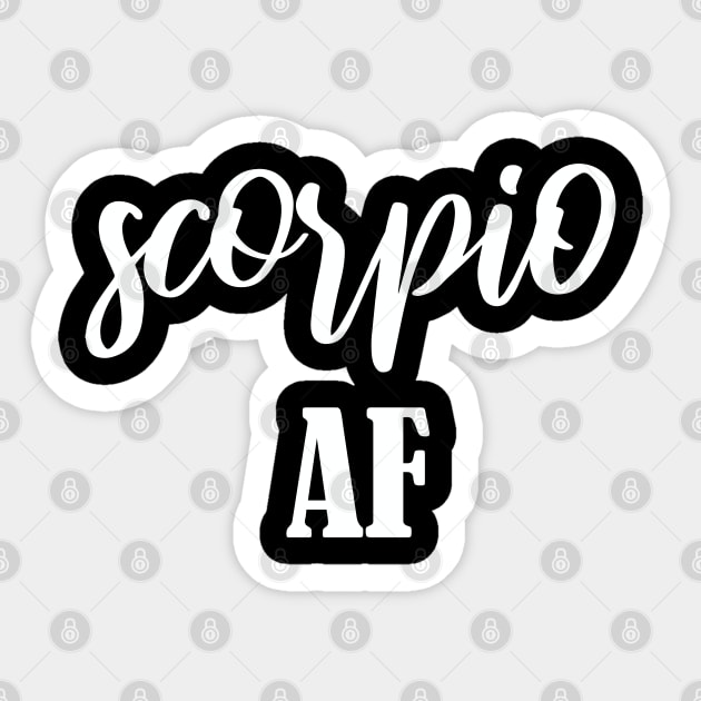 Scorpio AF Sticker by jverdi28